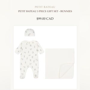 Petite Bateau 3M Baby Gift Set